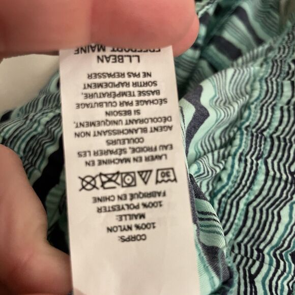 L.L. Bean Sweat Shorts Men's XS Blue Green Drawstring Waist Nylon Polyester - Picture 8 of 12